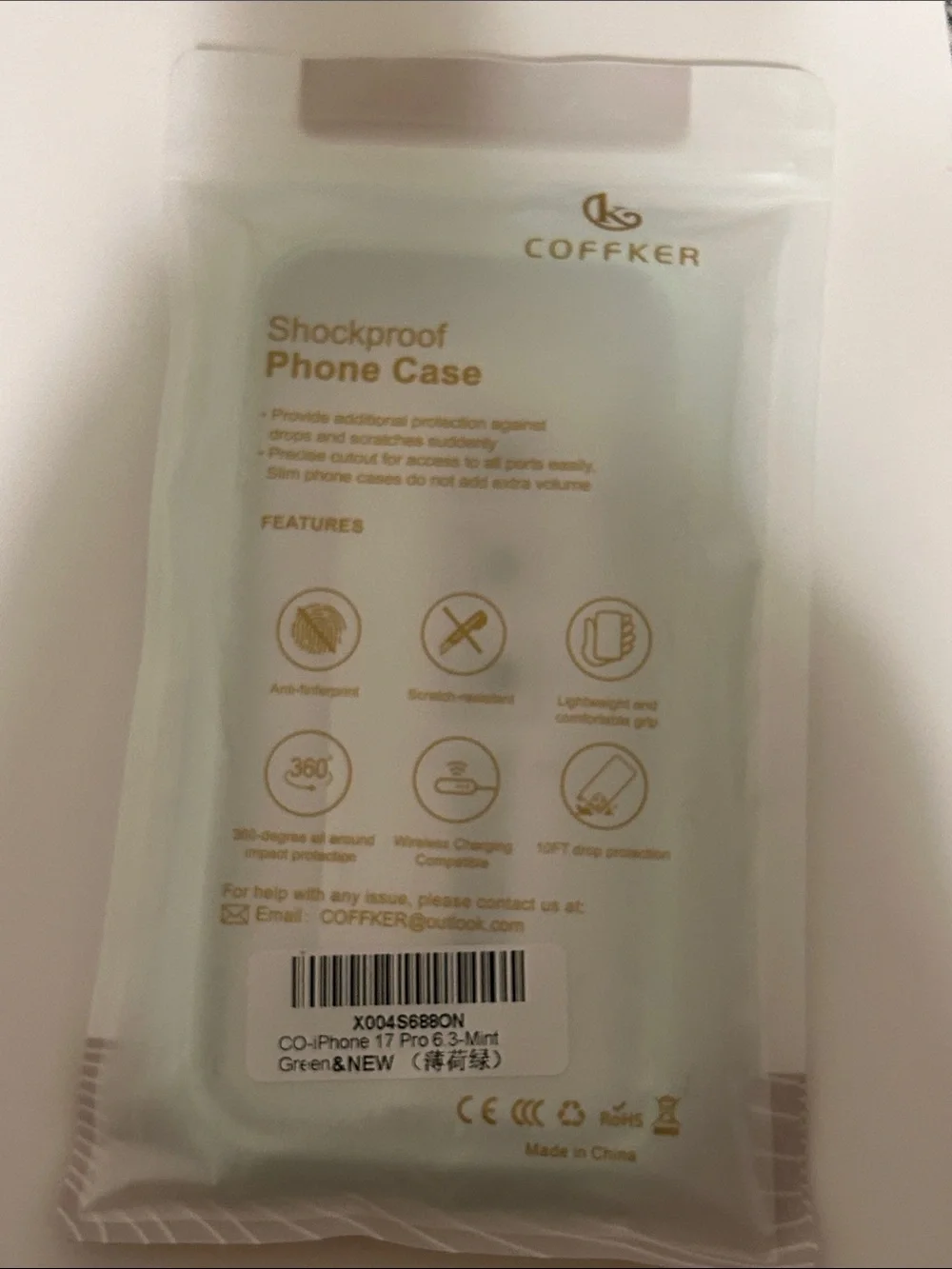 Mint Green iPhone 17 Pro Magnetic Silicone Case with Screen Protector NEW